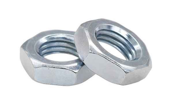 Customized galvanized natural flat nut thin hexagonal nut GB6172 hexagonal thin nut