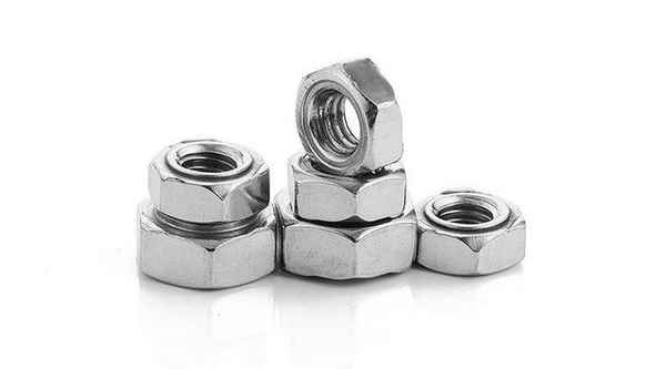 Processing 304 stainless steel welding nut hexagonal welding spot nut iron color hexagonal nut 5/8