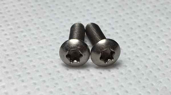 Customized titanium screw flat round head inner plum blossom T8 pure titanium bolt GR2 TA2