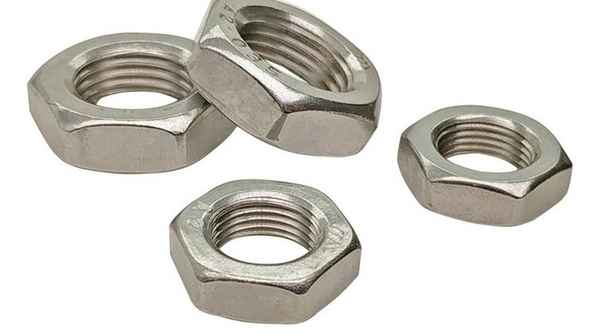 Processing 304 316 stainless steel hexagonal thin nut flat thin nut thin screw thin nut