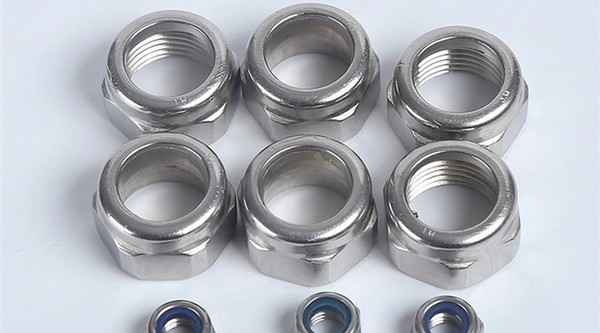 Stainless Steel Lock Nut Nylon Rubber Ring Nut Locking Hexagon Nut Self-locking Nut