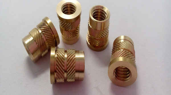 Plastic Thread Insert Straight Flower Plastic Copper Nut Non-standard Knurled Copper Nut Scooter