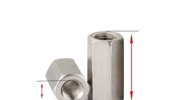 Processing double-pass stainless steel isolation column nut Hexagonal stud extension Hexagonal nut