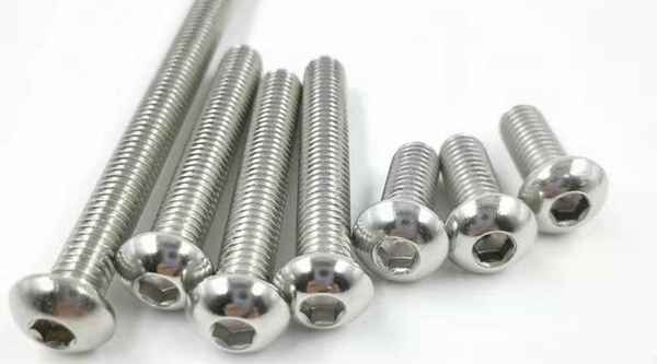 Customized 304 stainless steel round head hexagon socket screw half round head pan head hexagon socket screw bolt