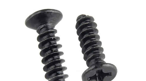 Custom iron blackened cross flat head self-tapping screw countersunk head flat tail electronic small screw 1/2-13