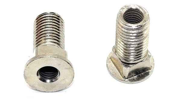 Non-standard round head square neck full threaded bolt hollow inside and outside tooth screw 6#-32 5/16