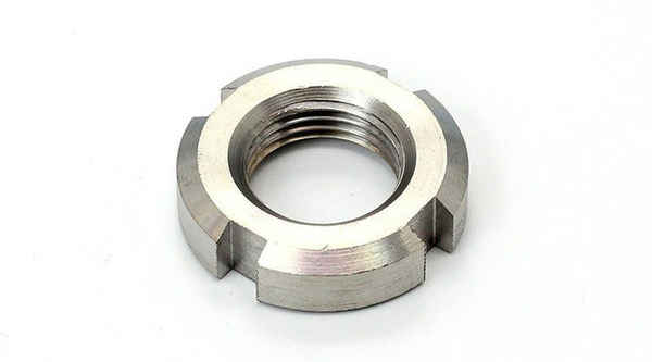 Customized stainless steel 304 material GB812 slotted round nut locking 3/8 5/8