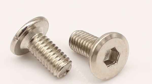 Machining Nickel Plated Chamfered Socket Head Flat Head Screws Bolts Furniture Screws 3/4