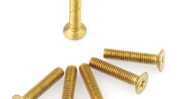 Customized brass countersunk head screw copper flat head cross screw machine wire screw 5/8 1/2-13