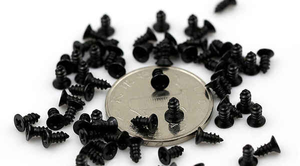 Supply black 304 countersunk head cross flat head self-tapping screw small electronic screw stainless steel galvanized