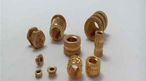 Solar sewage nut nut Guangdong copper insert manufacturer knurled nut