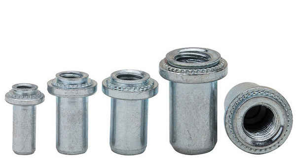 Processing blue and white zinc 304 stainless steel pressure riveting nut column waterproof sealing nut closed stud