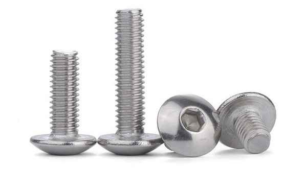 Supply 304 stainless steel inner hexagon screw big flat head screw semi-circle head big head bolt 3/4