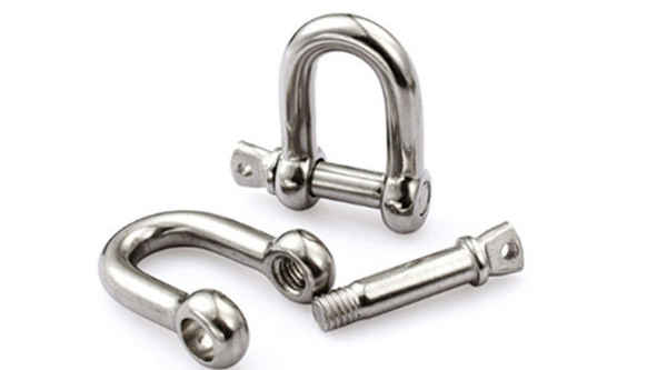 304 stainless steel D-shaped shackle chain U-shaped unloading bow braided lifting steel horseshoe-shaped connection buckle