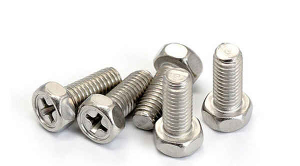 Custom 304 Stainless Steel Hexagon Cross Recessed Bolt Socket Cross Hexagon Screw 3/8