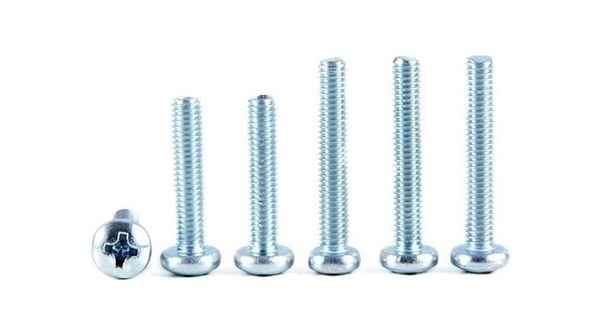 Supply cross pan head screw galvanized large round head screw semi-round head element machine 4.8 grade GB818