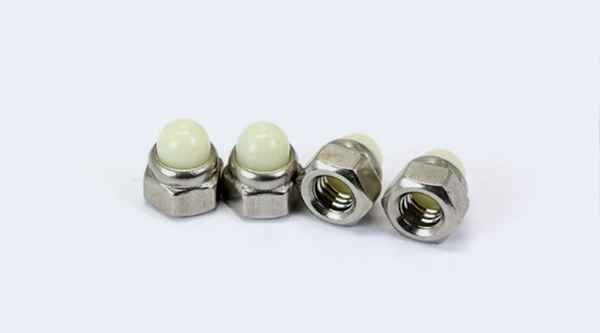 Production of nylon cap lock DIN986 non-metallic insert hex cap nuts 3/8