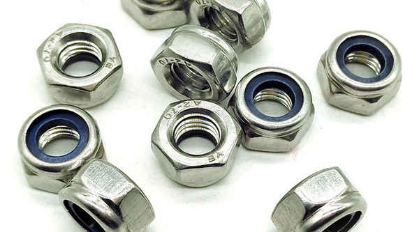 Supply 304 stainless steel nylon lock nut DIN985 self-locking lock nut 3/4 5/8