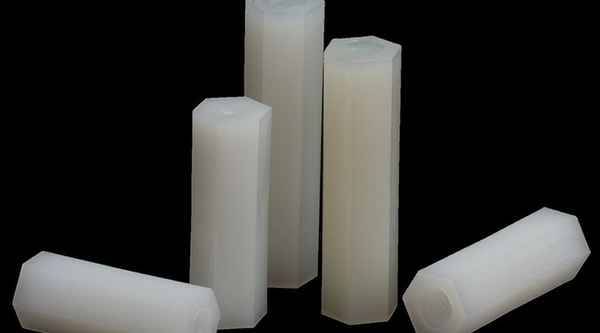 Customized double-pass nylon column stud hexagonal isolation column plastic support column insulation column column