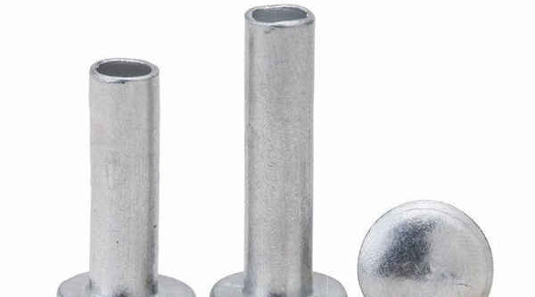 Customized galvanized nickel plated flat head semi-hollow rivet GB873 percussion rivet big flat head iron rivet 3/8