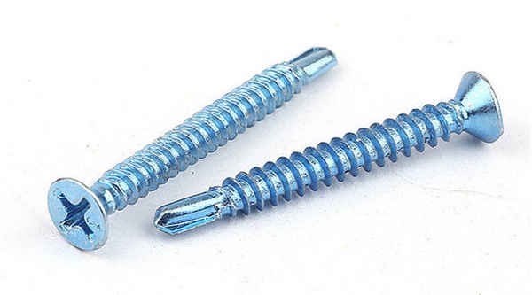 Supply galvanized countersunk head cross drill tail screw dovetail screw self tapping screw