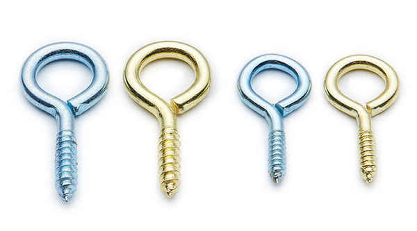 Customized two-color sheep's eye nail sheep's eye screw hook iron hook sheep's eye hook self-tapping screw 3/4