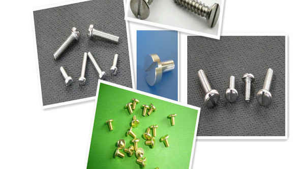 Slotted non-standard screws Electronic display slotted flat head screws