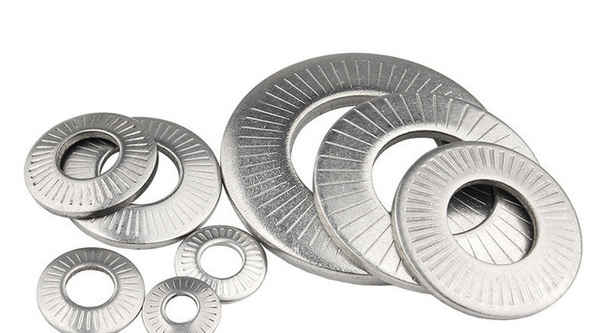 Customized 304 stainless steel butterfly single-sided embossed washer flower tooth saddle gasket non-slip flat pad 1/2-13