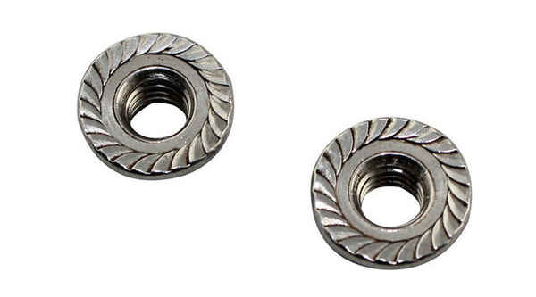 Customized stainless steel 304 flange face nut hexagonal with pad anti-slip screw cap mother belt tooth 3/4