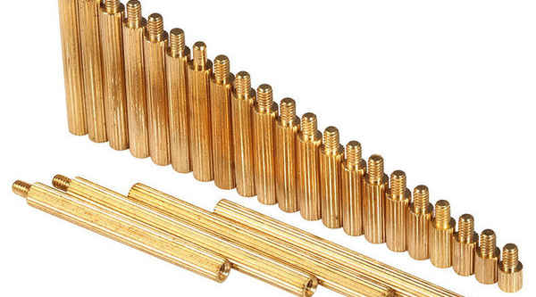 Wholesale knurled single pass copper column single head board isolation column 1/2-13 1/4-20 3/4