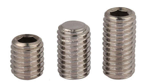 Processing flat end set screw hexagonal headless screw machine rice top wire stop screw 1/2-13