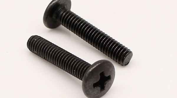 Processing black nickel cross groove big round head flat round head B head machine wire machine tooth screw 3/8