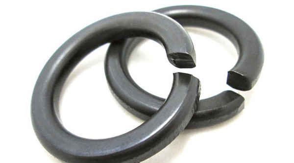 Customized 8.8 grade carbon steel hair black spring washer spring washer open washer