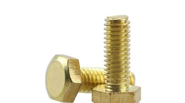 Supply brass outer hexagon screw outer hexagon bolt copper screw connection electric locking all copper products 1/2-13