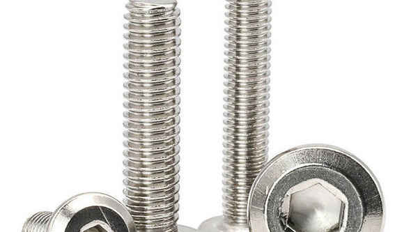 Customized 304 stainless steel large flat head chamfered inner hexagon screw bevel edge furniture bookcase bolt screw