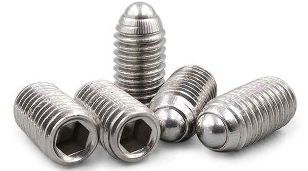 Customized 304 stainless steel ball head plunger steel ball tightening ball head wave sub screw positioning bead