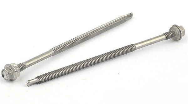 Supply 410 stainless steel with pad self-tapping self-drilling screw hexagonal washer drill tail screw 3/8 5/8