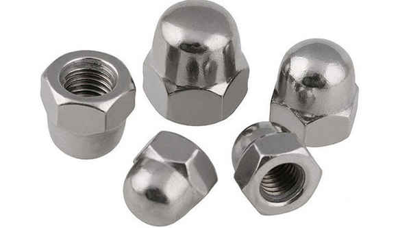 Customized 304 stainless steel American cap nut hexagonal cap mother 3/4 5/8