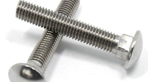 Customized GB12 304 stainless steel carriage screw half round head square neck bolt shelf screw