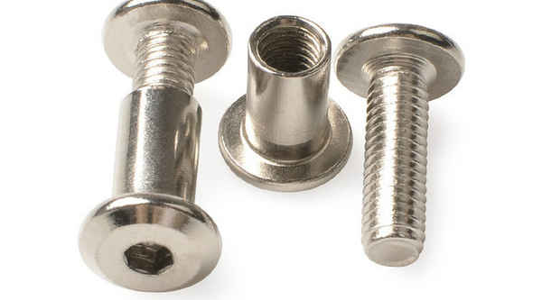 Supply national standard plywood screw nut flat nut to knock screw to lock nut screw