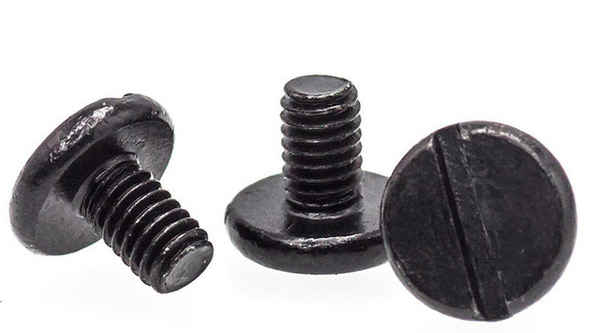 Wholesale Black Slotted Screws Slotted Thin C Flat Head Screws Machine Tooth Screws Black 3/4