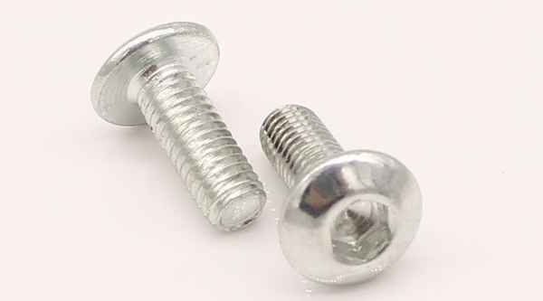 Customized white galvanized large flat head semi-circle head socket head cap screws bolts furniture screws