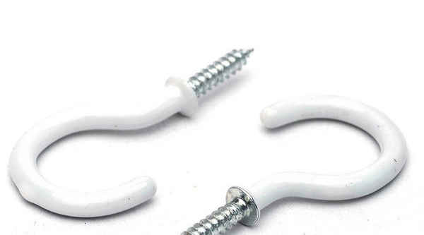 Supply hook nail plastic coated lamp hook screw hook iron plastic hook screw sheep eye