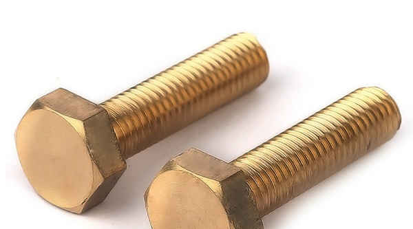 Customized brass hex bolts copper screws copper hex 1/2-13