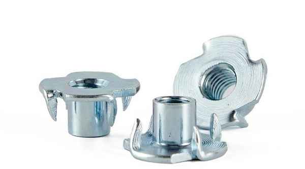 Supply furniture four-claw nut, four-claw nail, four-claw nail, speaker inlaid nut, galvanized