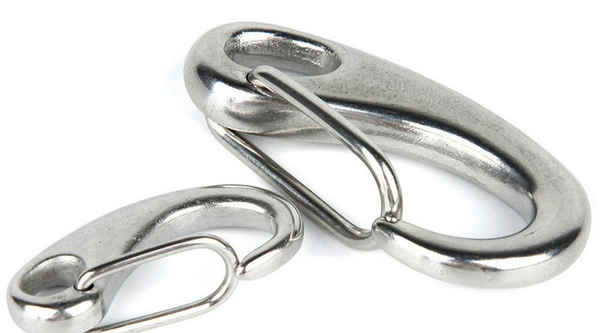 304 stainless steel egg-shaped shackle egg-shaped hook wire rope quick hook oval spring shackle hook