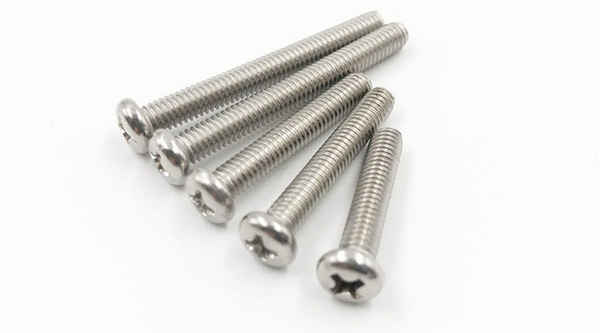 Customized 304 stainless steel cross pan head screw GB818 stainless steel round head screw 1/2-13