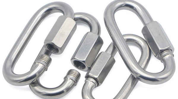 Wholesale 304 Stainless Steel Quick Connect Ring Connection Buckle Nut Buckle Link Buckle Carabiner Chain Buckle