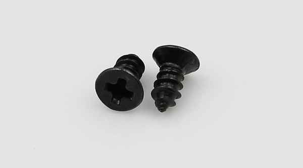 Supply black plated cross recessed flat head countersunk head self-tapping hinge screws countersunk tapping