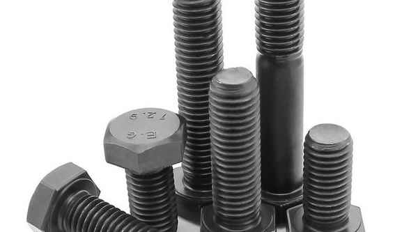 Customized 12.9 grade black full threaded outer hexagon bolt outer hexagon screw 3/8